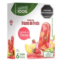 Colombina Paletas con Trozos de Fruta Natural