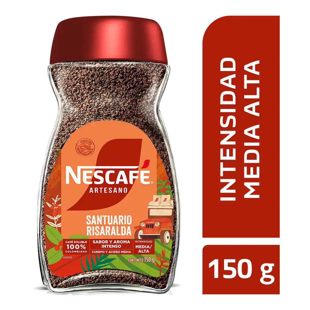 Café instantáneo NESCAFÉ Artesano Santuario x 150g