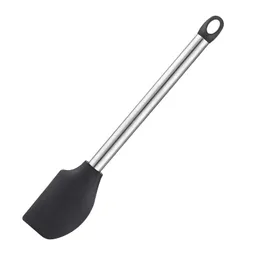 Cocina Criolla Espátula Silicona Con Mango en Acero Inoxidable