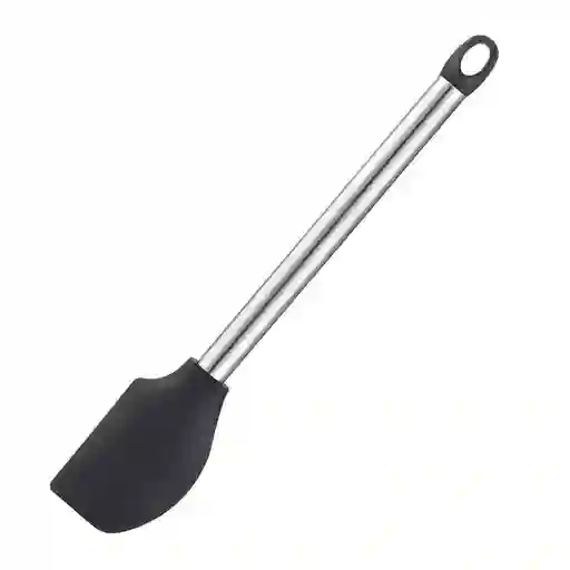 Cocina Criolla Espátula Silicona Con Mango en Acero Inoxidable