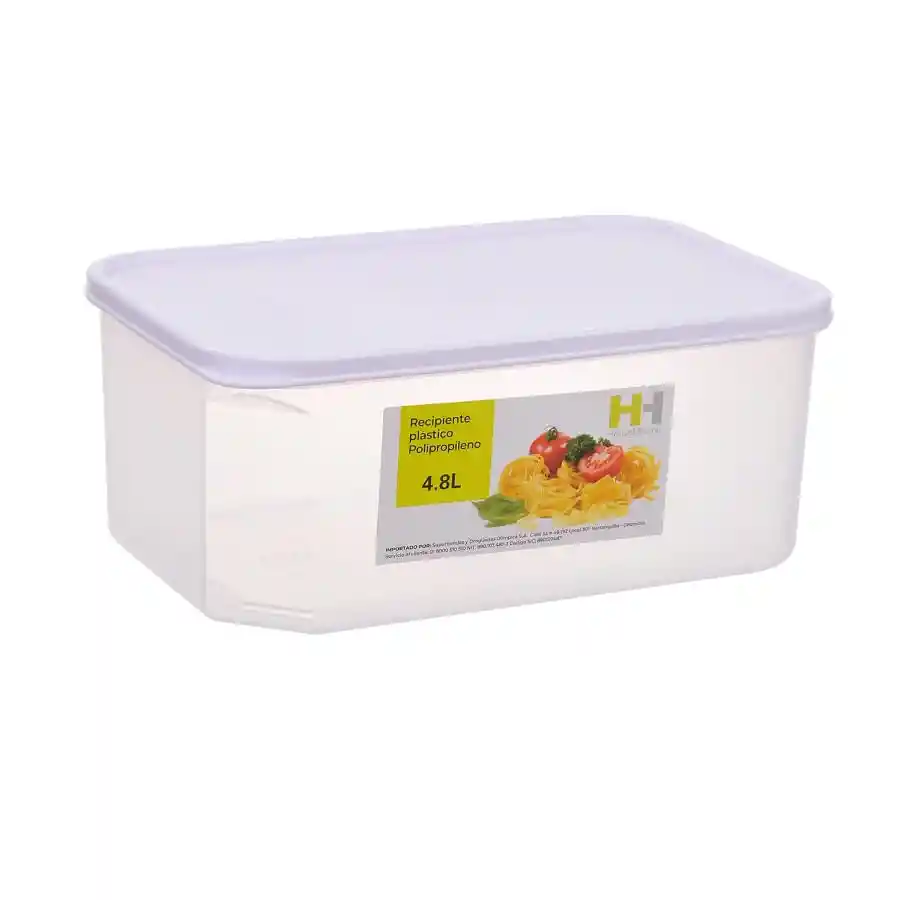 Recipiente H&h Plástico Rectangular Yh-171