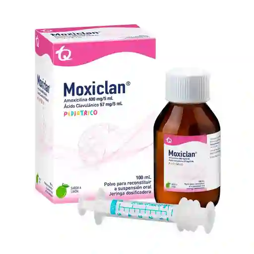 Amoxicilina Clavulánico Moxiclan 400/57mg / 5 Ml