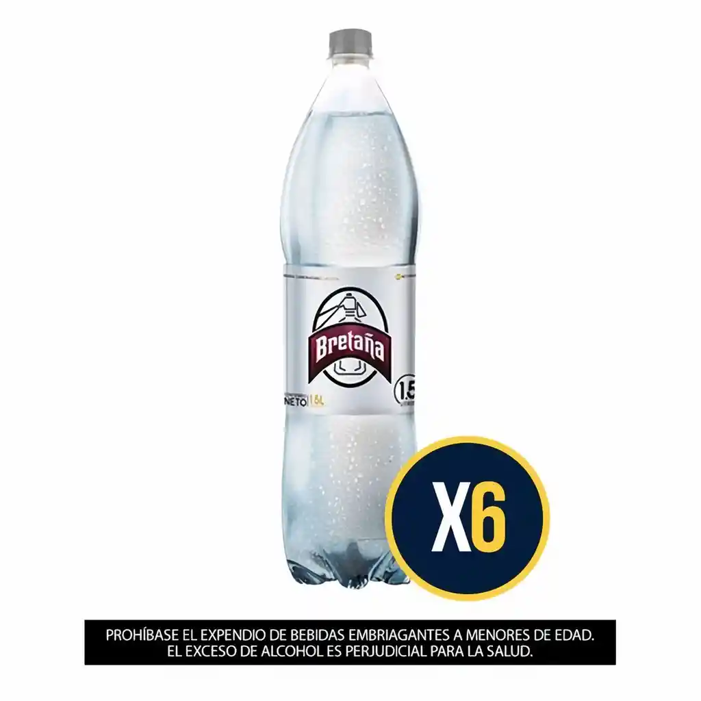 Pack X6 Soda Bretaña 1.5 Lt