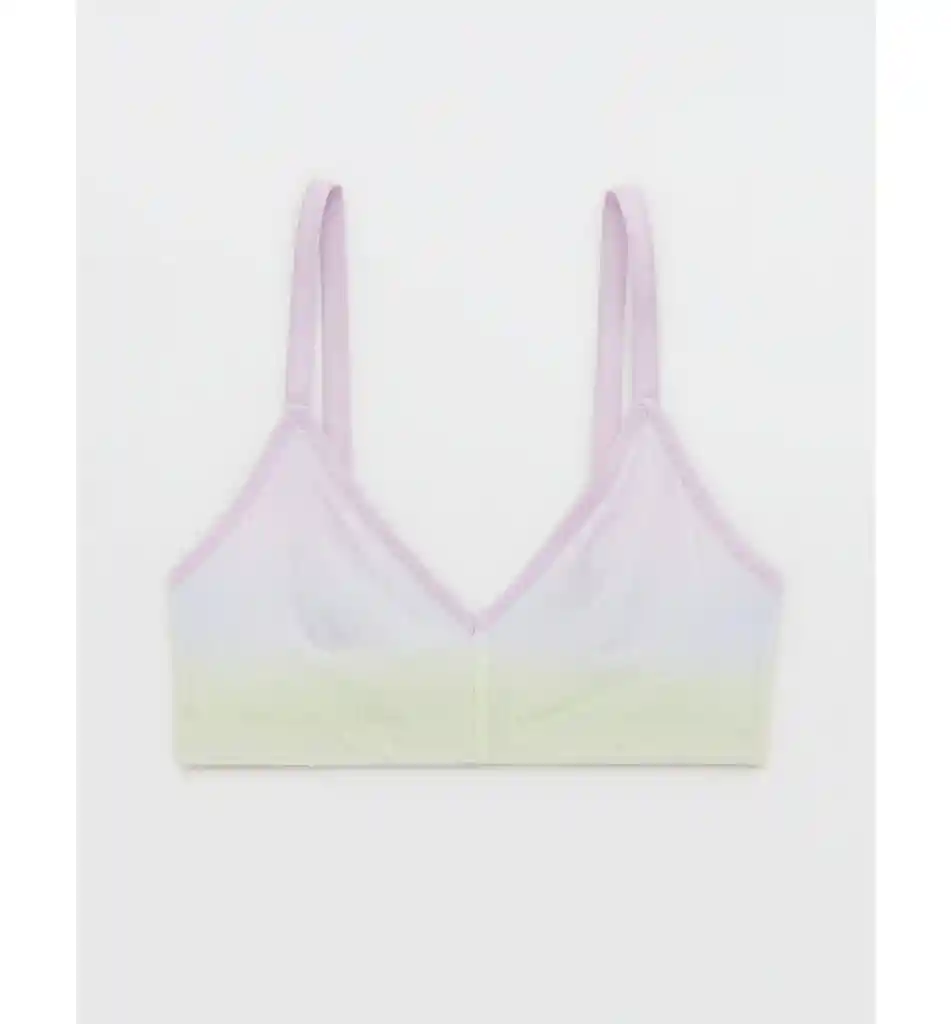 Bralette Blanco y Lila Small American Eagle