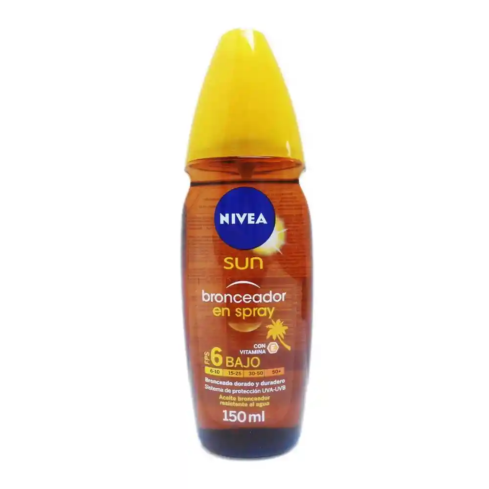 Nivea Aceite Bronceador en Spray con Vitamina E Fps 6 Sun