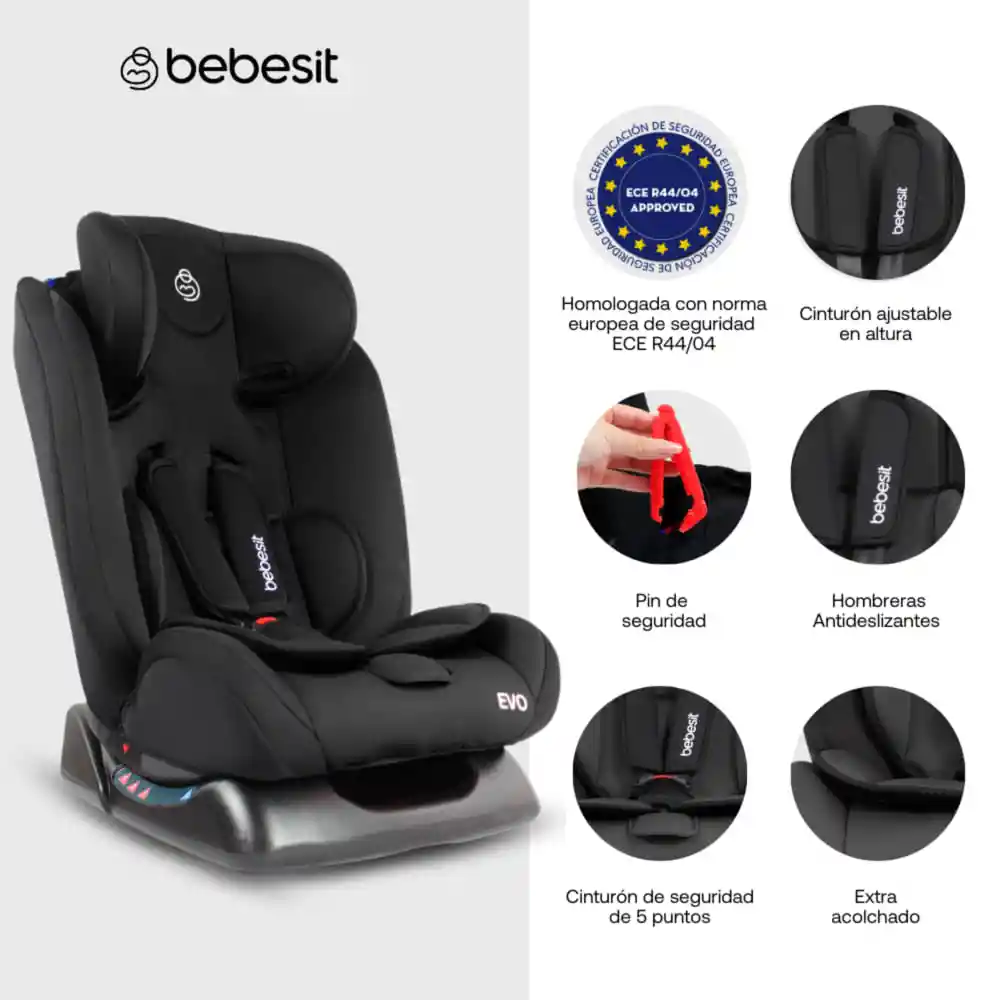 Silla de Carro Evo Bebesit Negro