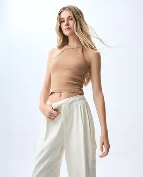 Camiseta Mujer Beige Talla M 601G011_BEI161324 Americanino