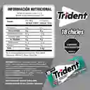 Chicle Trident Sin Azúcar de Menta Herbal 18 Unid