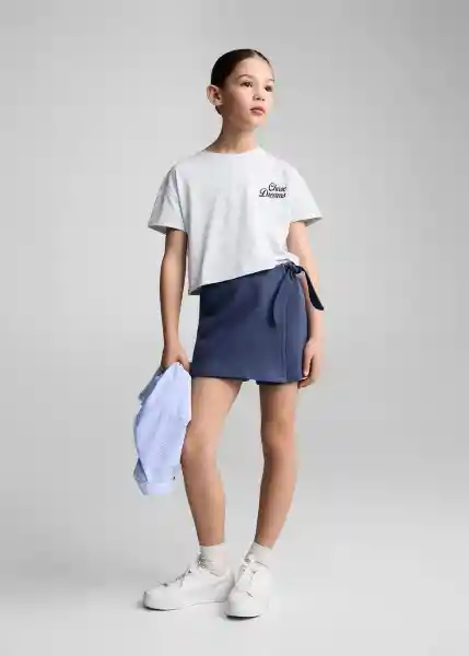 Short Sandy Navy Talla 10 Niñas Mango