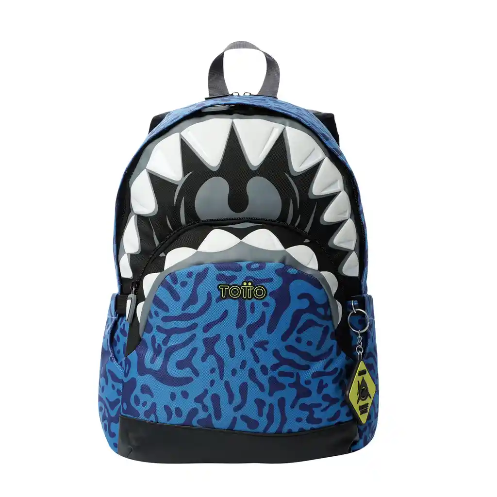 Morral Para Niño Sharky Mediano Azul