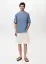 Camiseta Greek Azul Talla M Hombre Mango