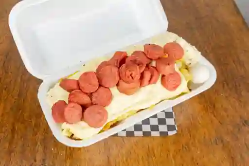 Salchipapas de Queso