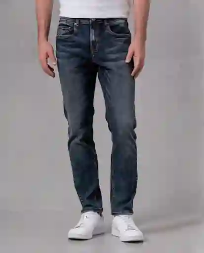 Jean Súper Slim Hombre Azul Alférez Oscuro Talla 28 65722 Rifle