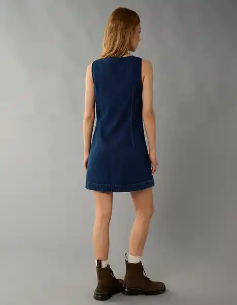 Vestido Mujer Azul Talla X-SMALL 8997936 American Eagle