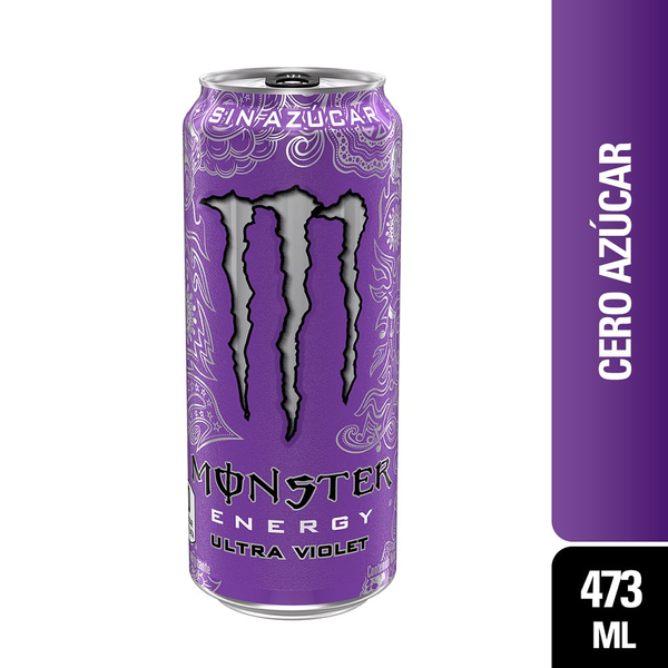 Monster Bebida Energizante Energy Ultra Violet 473 ml
