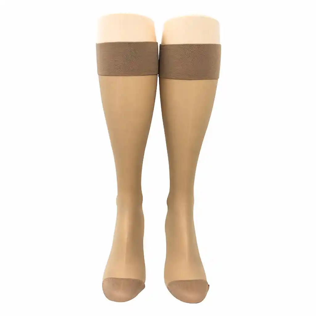 No-Varix Media Hasta La Rodilla B Gris