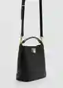 Bolso P Mike Negro Talla 99 Mujer Mango