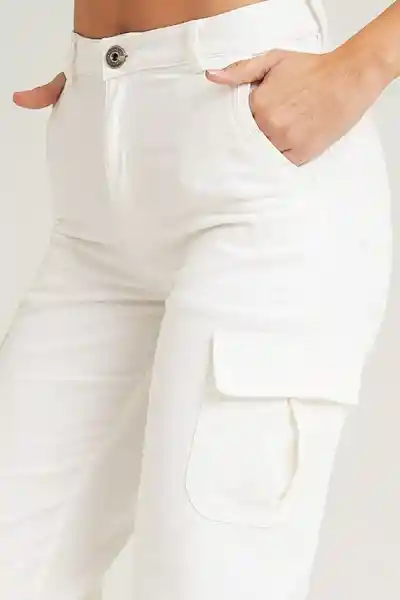 Pantalón Zamolo Color Blanco Crudo Talla 6 Ragged