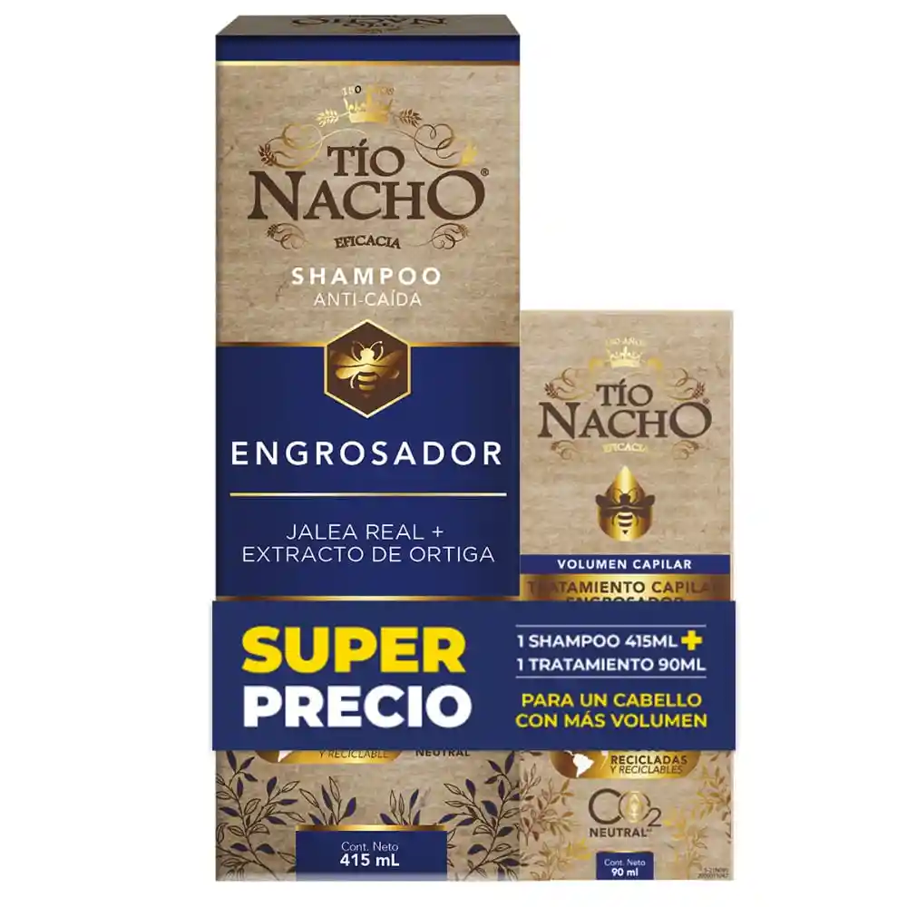 Oferta Shampoo Tio Nacho X415ml+tratamiento Precio Especial