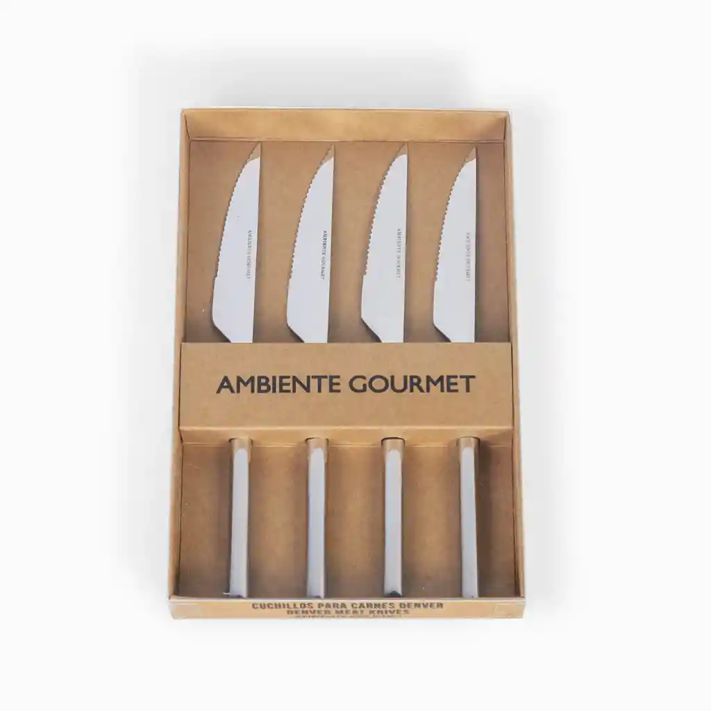 Set Cuchillos Para Carnes 23194 Ambiente Gourmet