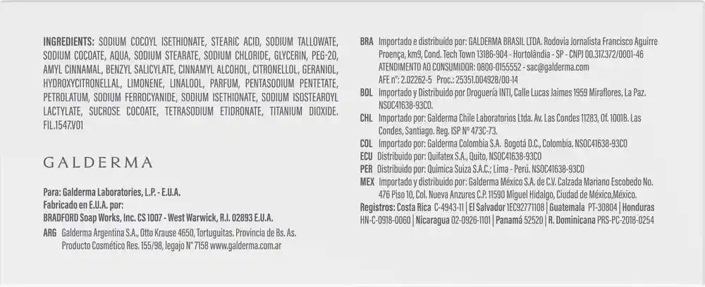 Cetaphil Barra Dermolimpiadora para Piel Normal Seca a Sensible