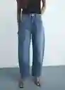 Jean Bet Tejano Oscuro Talla 38 Mujer Mango