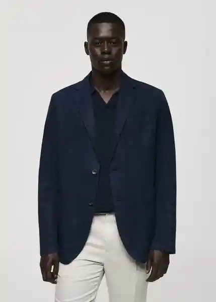 Blazer Americana Delave Navy Talla 54 Hombre Mango