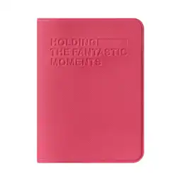 Miniso Porta Pasaporte Rojo Rosa Pequeño
