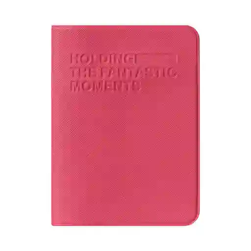 Miniso Porta Pasaporte Rojo Rosa Pequeño