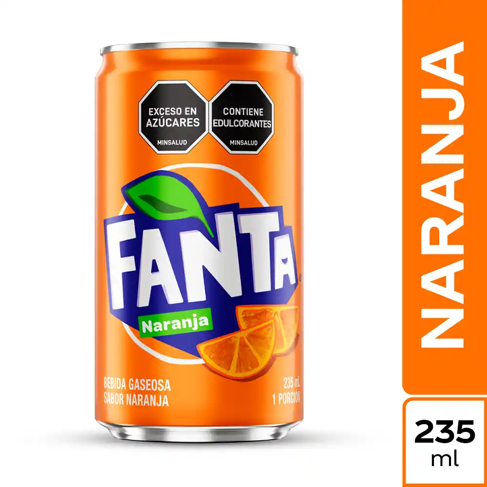 Fanta Gaseosa Naranja 235 mL