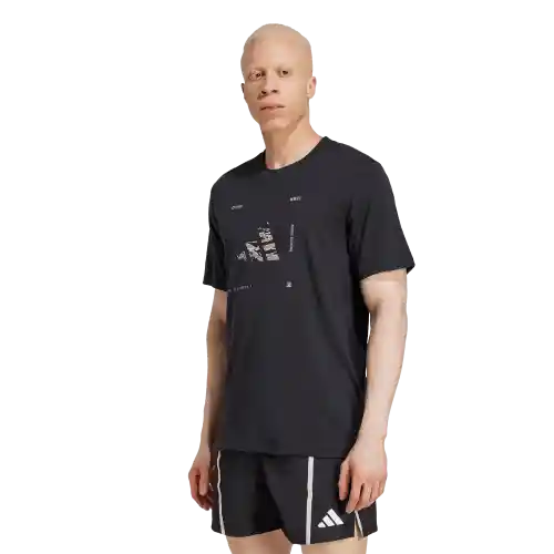 Adidas Camiseta Logo Manga Corta Entrenamiento Hombre Negro T S