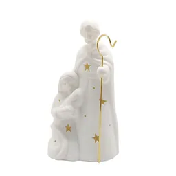 Pesebre Sagrada Familia Con Luz Krea