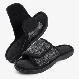 Rockdove Pantuflas Para Hombre Moc Negro M