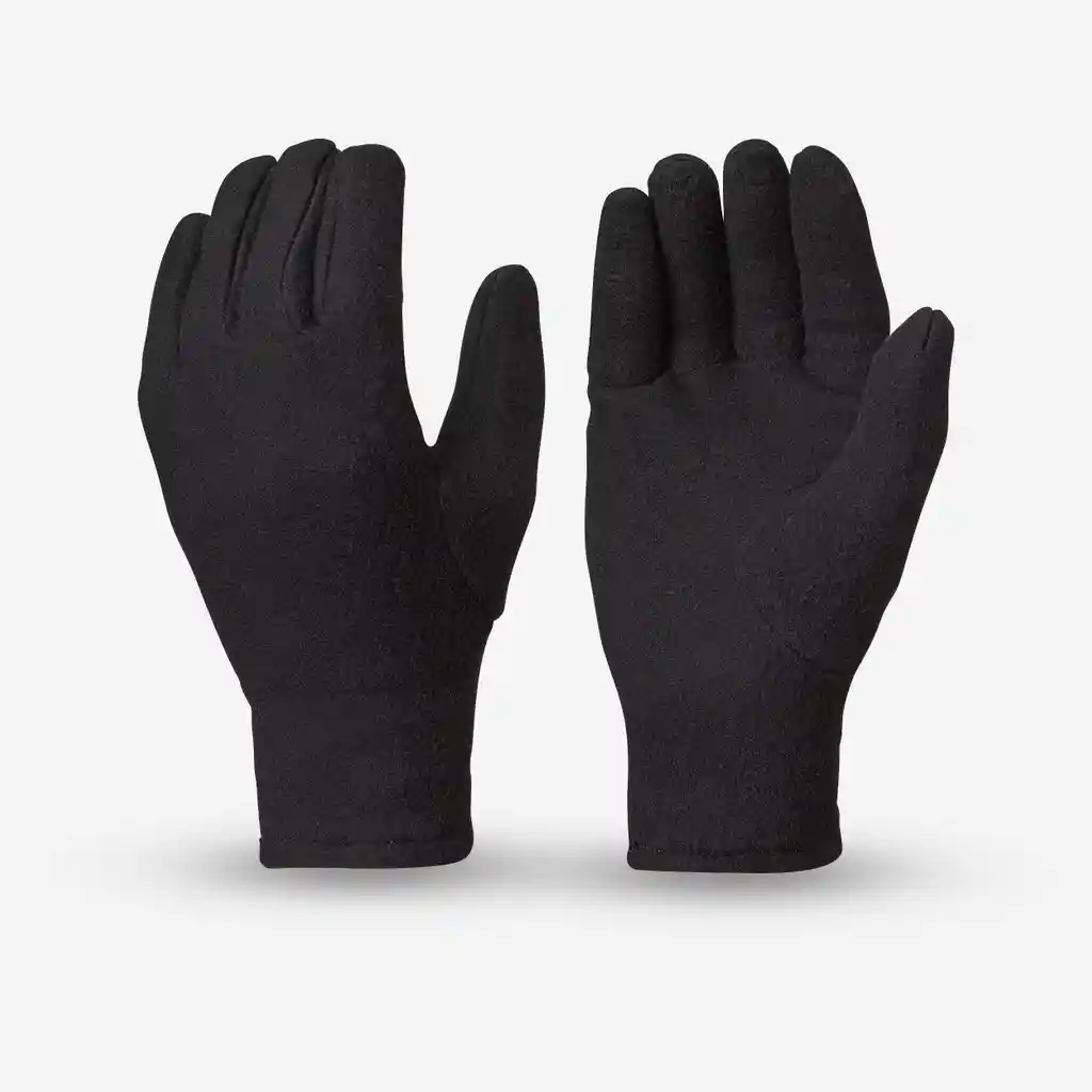 Guantes Polares Hike100 Niños 4-14 Años Negro