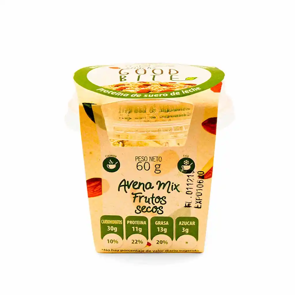 Good Bite Cereal Avena Con Proteina Mix Frutos Secos 60 G