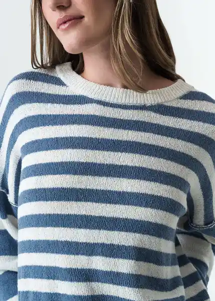 Tejido Mujer Azul Colonia Medio Talla M 583G056 Naf Naf