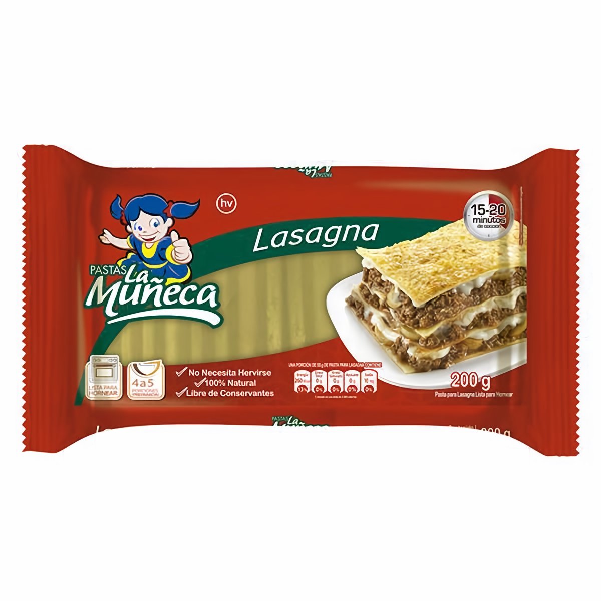 La Muñeca Pasta Lasagna 200 g