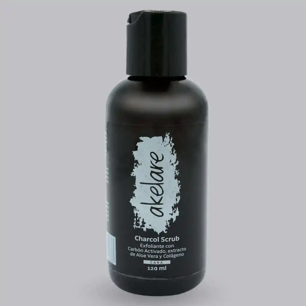 Exfoliante Con Carbón Activado y Aloe Vera + Akelare + T0003 + Exfoliar