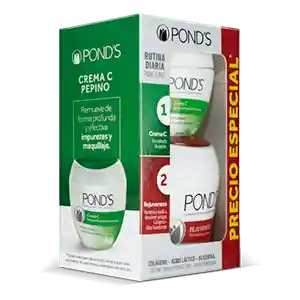 Ponds Crema Rejuveness Pepino Rutina Diaria