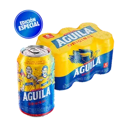 Cerveza Aguila Original - Lata 330ml x6
