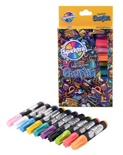 Marcadores Para Niños Grafitti Colores Brillantes Niñas