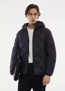 Abrigo Anorak Hyper Navy Talla M Hombre Mango