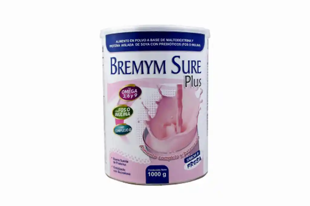 Bremym Sure Plus Fresa Tarro Con 1000 Gr