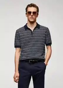 Camiseta Polo Irons Navy Talla S Hombre Mango