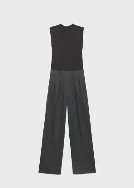 Enterizo Mono Irina Gris Medio Vigore Talla XL Mujer Mango