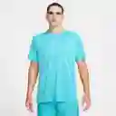Nike Camiseta M Dfadv Stride Top Manga Corta Hombre Verde T. L