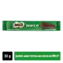 Galleta wafer de chocolate, rellena de crema de MILO 33 gr