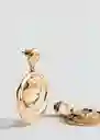 Pendientes Antonia Oro Talla 99 Mujer Mango