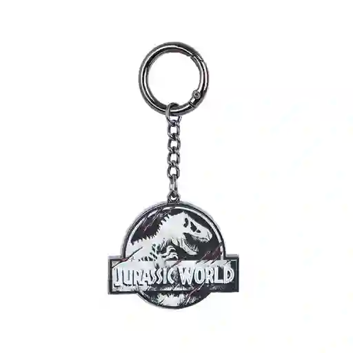 Llavero Logo Serie Jurassic World Plateado Miniso