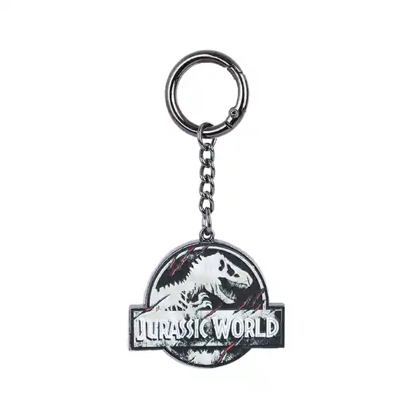 Llavero Logo Serie Jurassic World Plateado Miniso